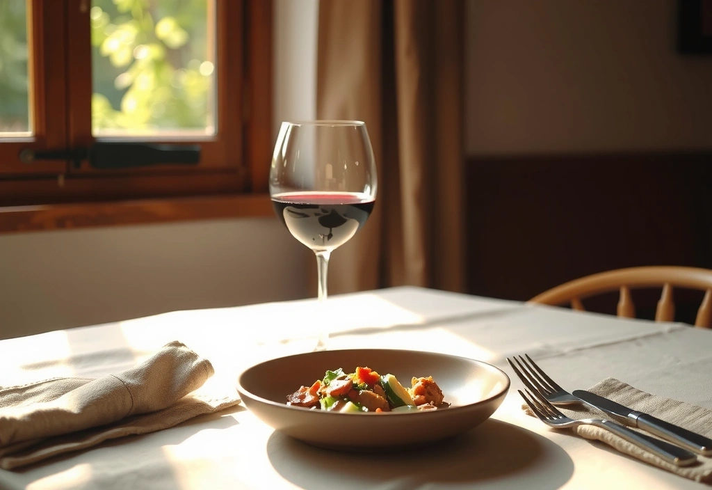 Gezellige maar verantwoorde maaltijd setting