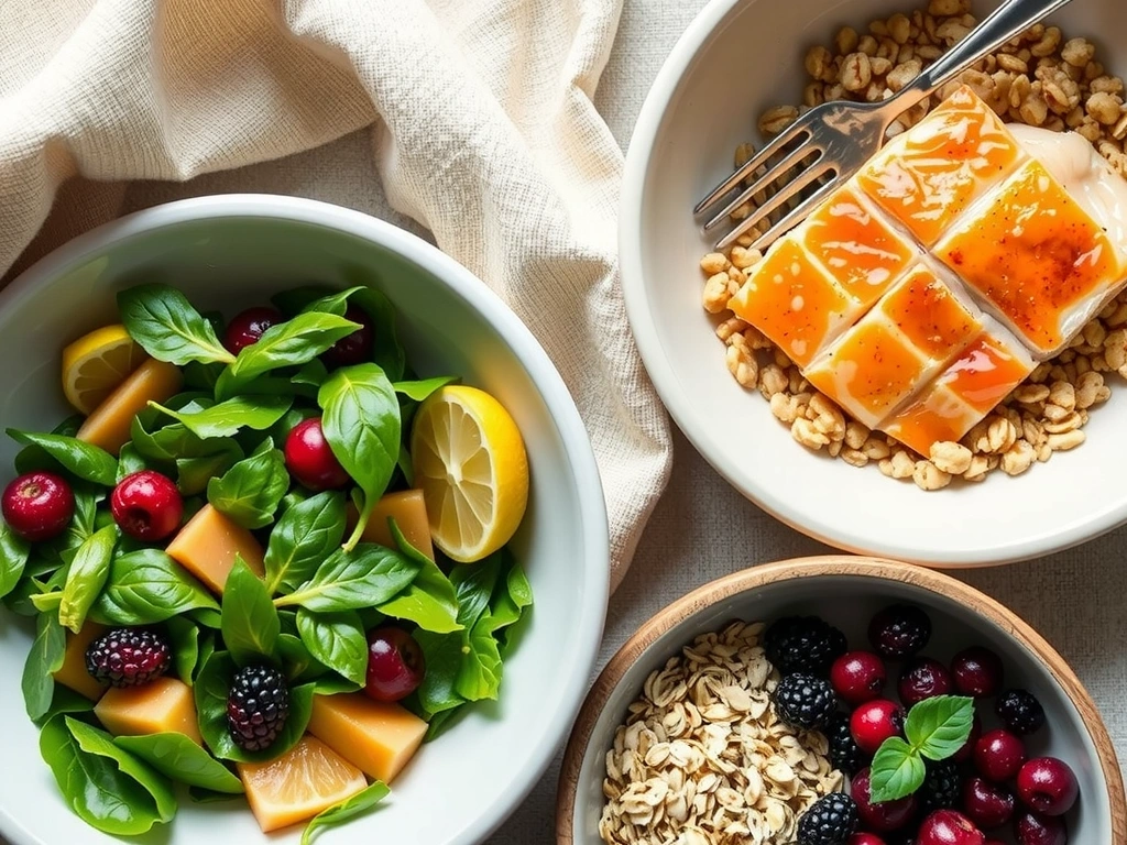 Gezonde maaltijden collage